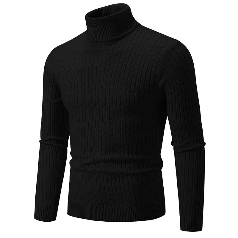 Men's Fitted Pullover with Elevated Collar - 7 - London-stylehouse.com