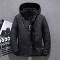 Men's Sleek Fit Winter Jacket with Attached Hood - 2 - London-stylehouse.com