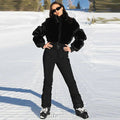 Fashionable Hooded Jumpsuit for Women with Stylish Fringe Trim - 1 - London-stylehouse.com