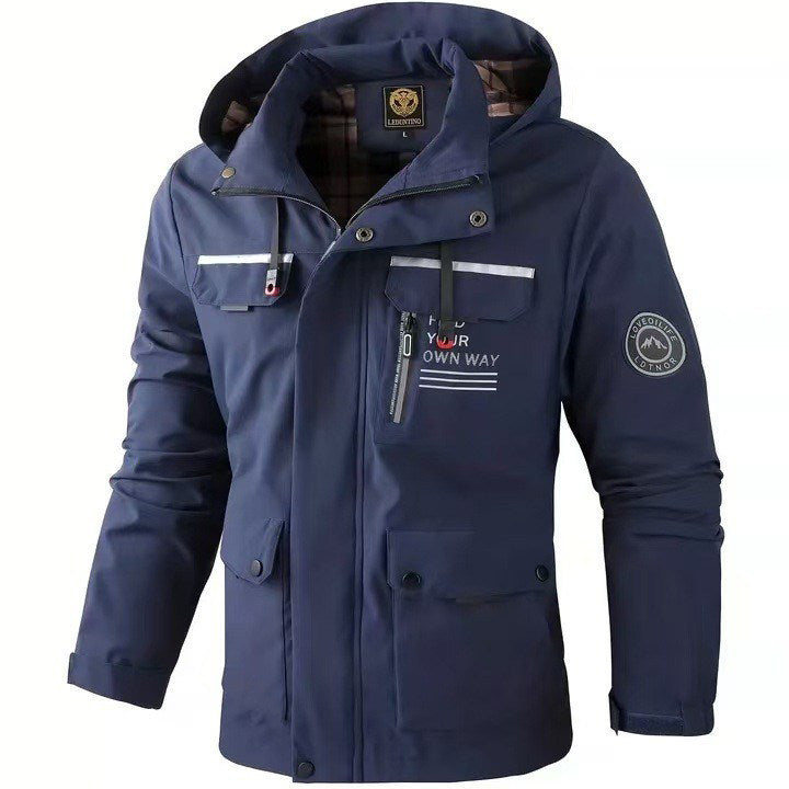 Men's Fitted Jacket with Versatile Pocket Arrangement - 6 - London-stylehouse.com