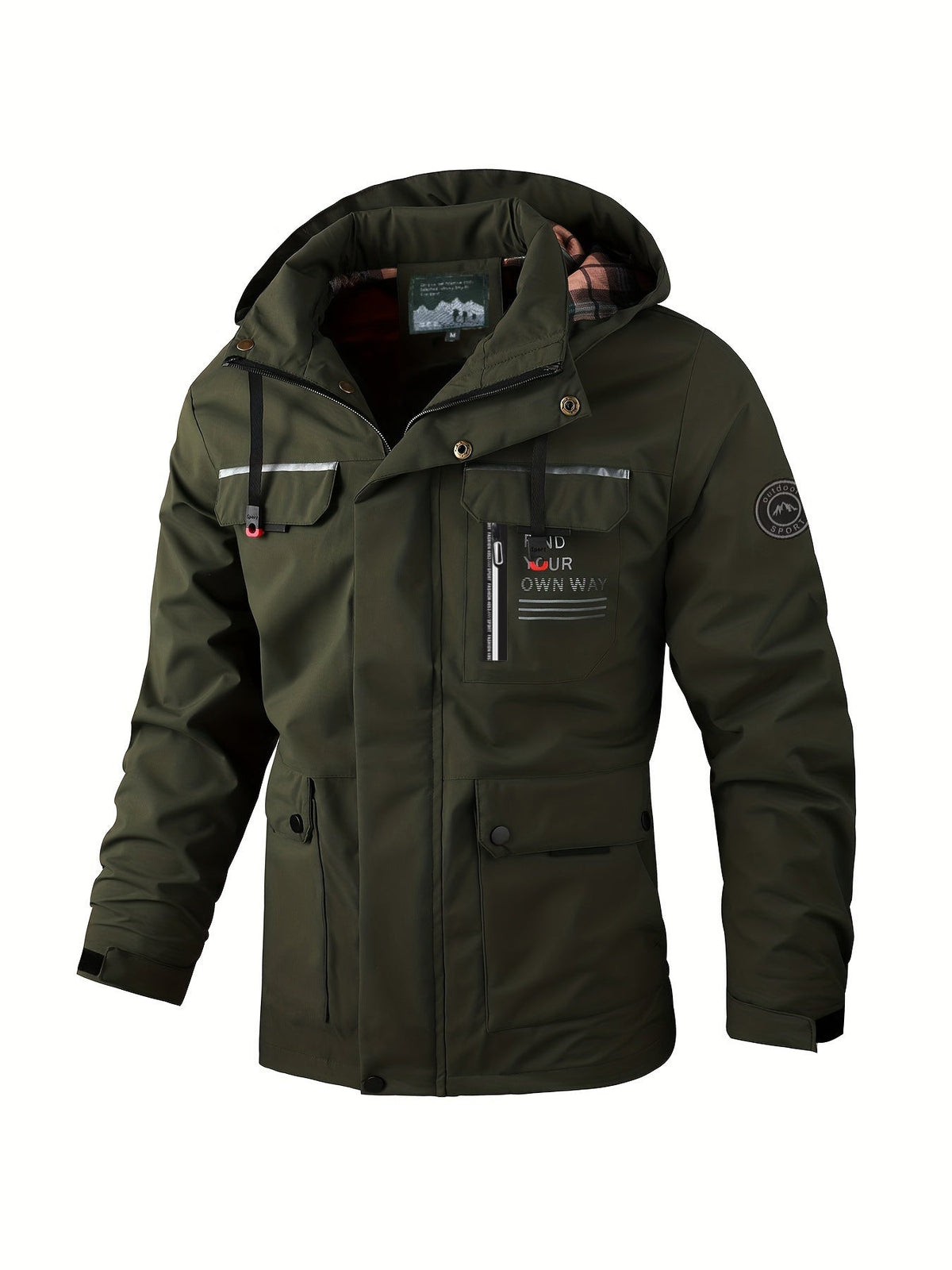 Men's Fitted Jacket with Versatile Pocket Arrangement - 7 - London-stylehouse.com