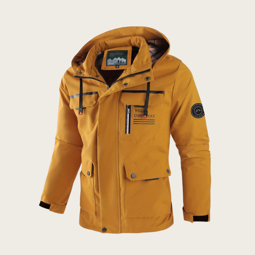 Men's Fitted Jacket with Versatile Pocket Arrangement - 8 - London-stylehouse.com