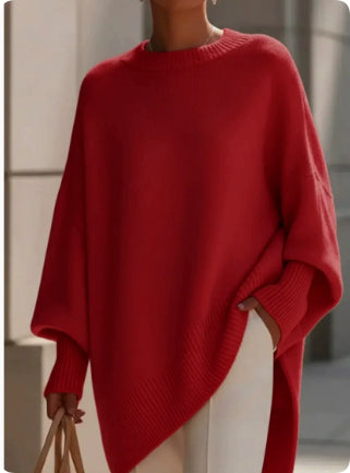 Distinctive Women's Loose Fit Pullover with Eye-Catching Design - 4 - London-stylehouse.com