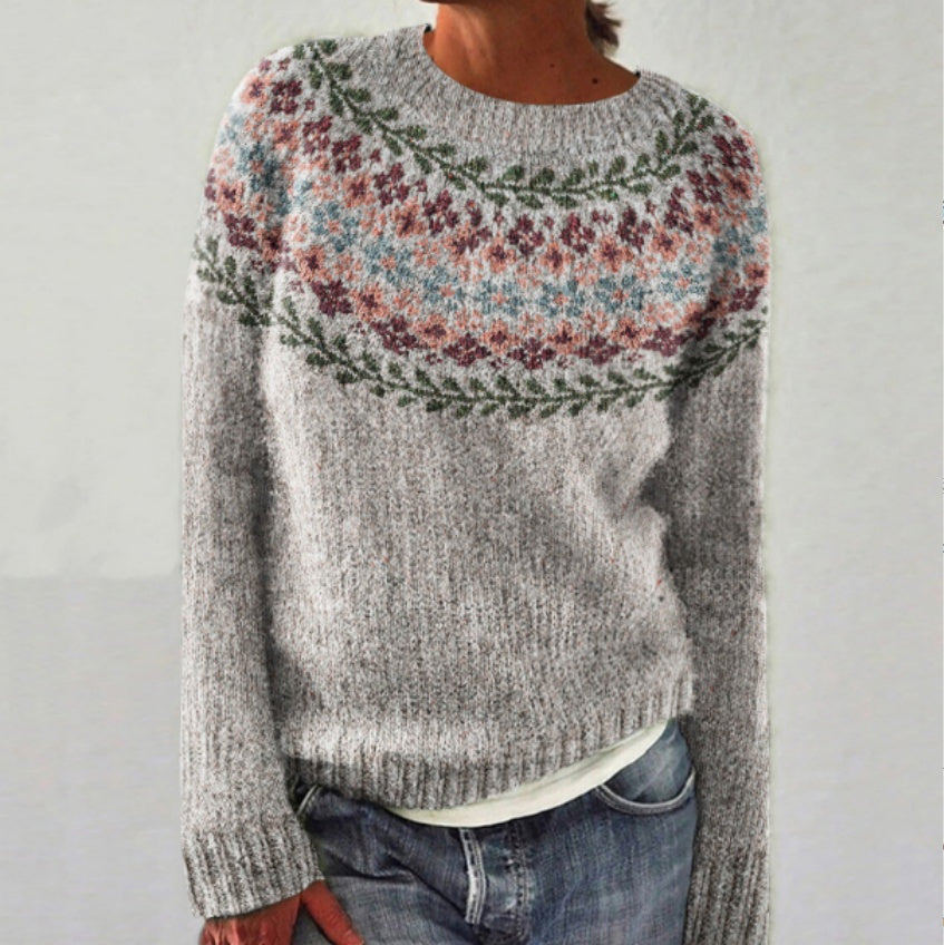 Ladies' Stylish Knit Jumper with Eye-Catching Designs - 3 - London-stylehouse.com
