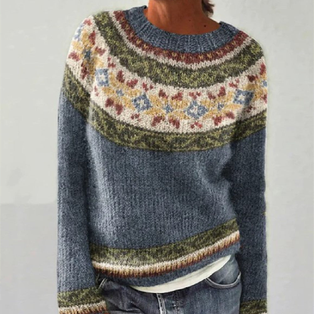 Ladies' Stylish Knit Jumper with Eye-Catching Designs - 4 - London-stylehouse.com