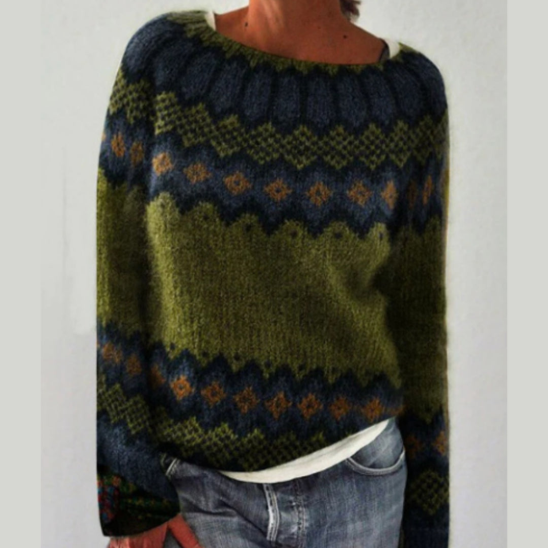 Ladies' Stylish Knit Jumper with Eye-Catching Designs - 5 - London-stylehouse.com