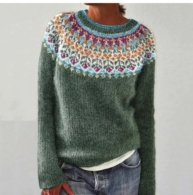 Ladies' Stylish Knit Jumper with Eye-Catching Designs - 6 - London-stylehouse.com