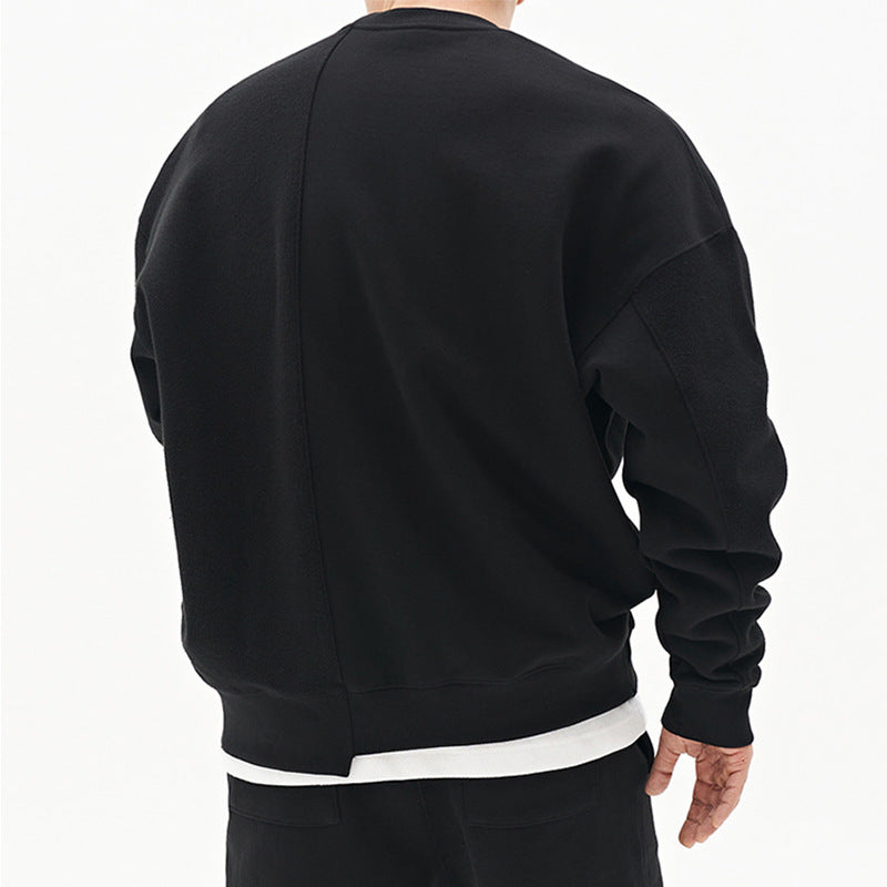 Men's Casual Pullover with Relaxed Fit and Round Neck Design - 1 - London-stylehouse.com