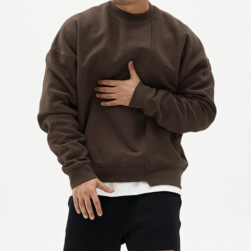 Men's Casual Pullover with Relaxed Fit and Round Neck Design - 2 - London-stylehouse.com