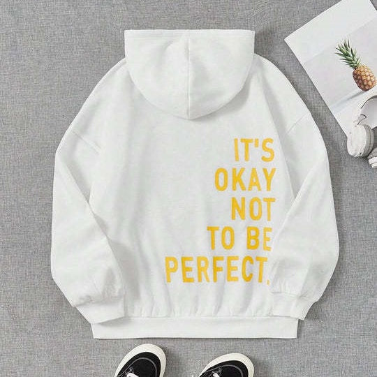 Women's Comfort-Fit Hoodie with Motivational Design - 6 - London-stylehouse.com