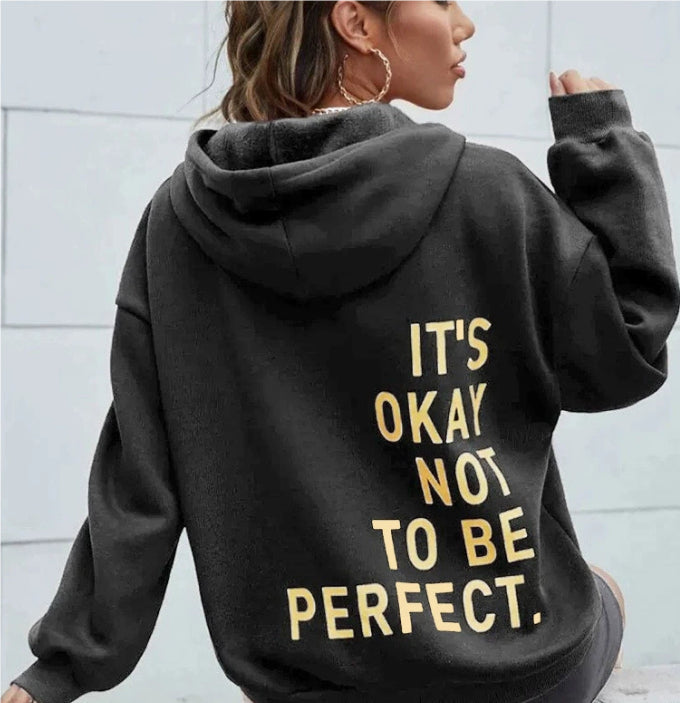 Women's Comfort-Fit Hoodie with Motivational Design - 12 - London-stylehouse.com