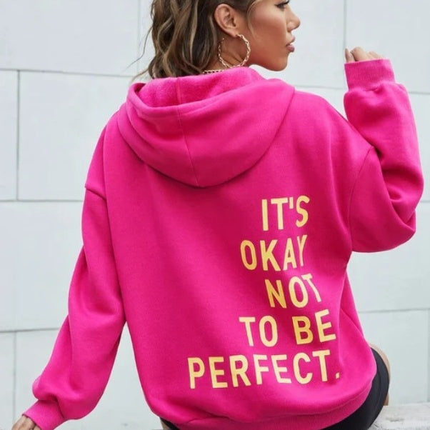 Women's Comfort-Fit Hoodie with Motivational Design - 16 - London-stylehouse.com
