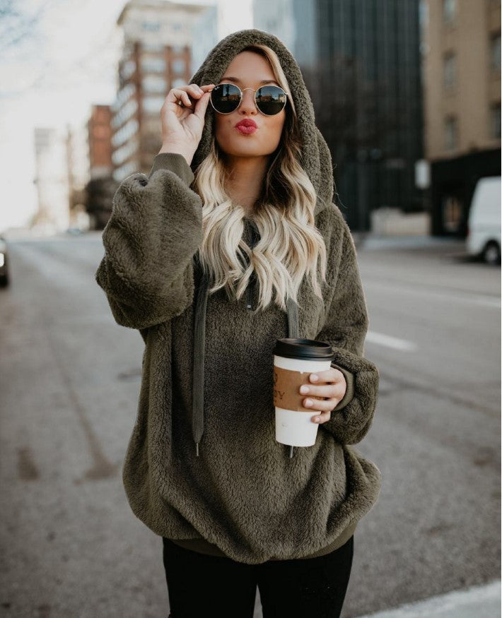 Ladies' Comfort-Focused Hoodie with Convenient Front Pocket - 2 - London-stylehouse.com