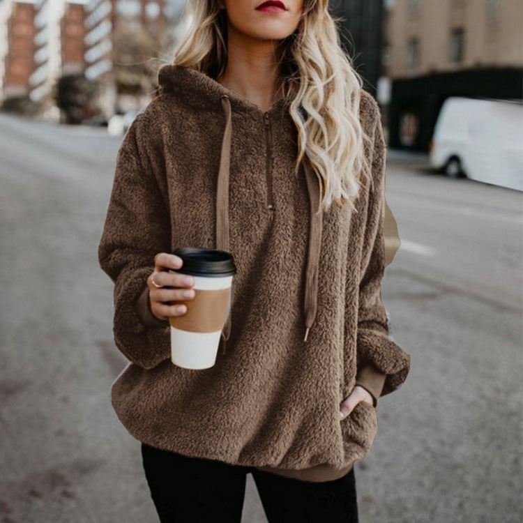 Ladies' Comfort-Focused Hoodie with Convenient Front Pocket - 6 - London-stylehouse.com