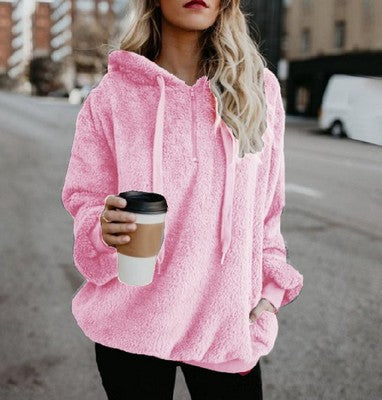 Ladies' Comfort-Focused Hoodie with Convenient Front Pocket - 7 - London-stylehouse.com