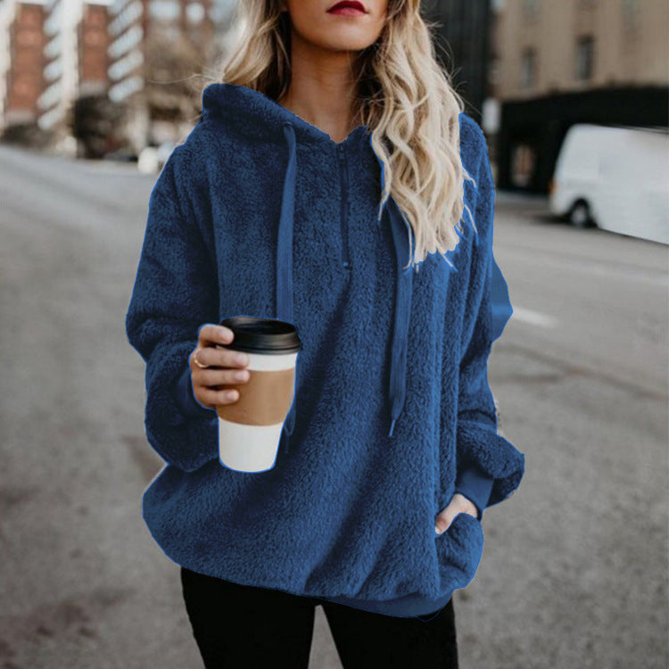 Ladies' Comfort-Focused Hoodie with Convenient Front Pocket - 9 - London-stylehouse.com