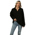 Women's Casual Fit Jumper with Reversed V-Neckline - 7 - London-stylehouse.com