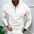 Men's Fleece Pullover with Zip Collar for Stylish Comfort - 7 - London-stylehouse.com