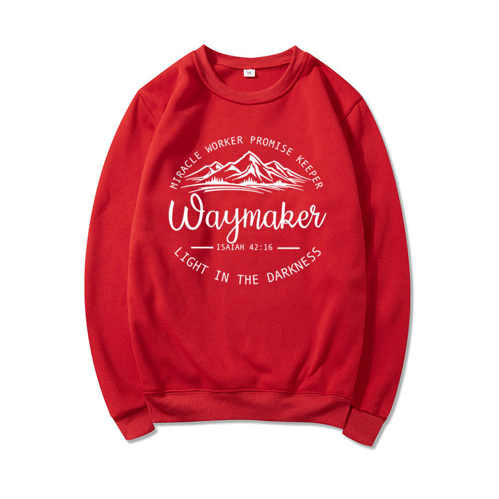 Comfortable Women's Sweatshirt with Inspirational Graphic Design - 10 - London-stylehouse.com