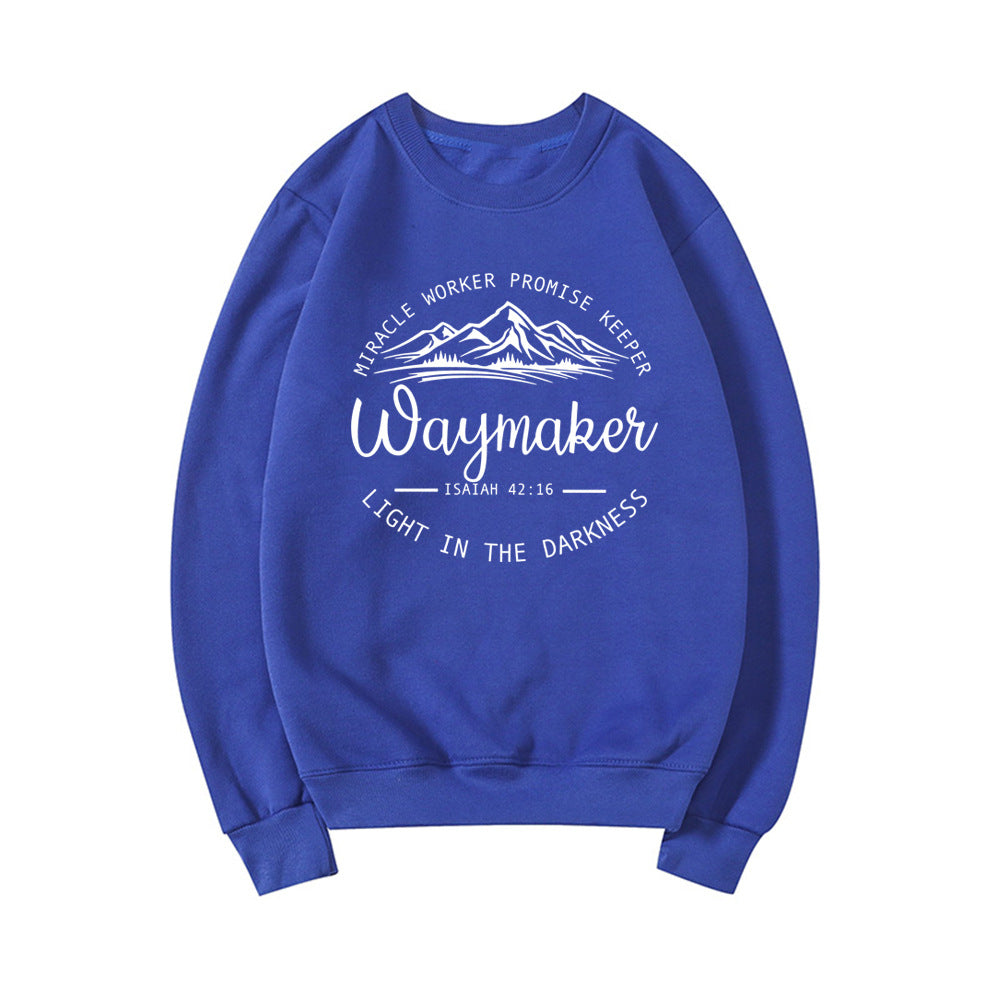 Comfortable Women's Sweatshirt with Inspirational Graphic Design - 14 - London-stylehouse.com