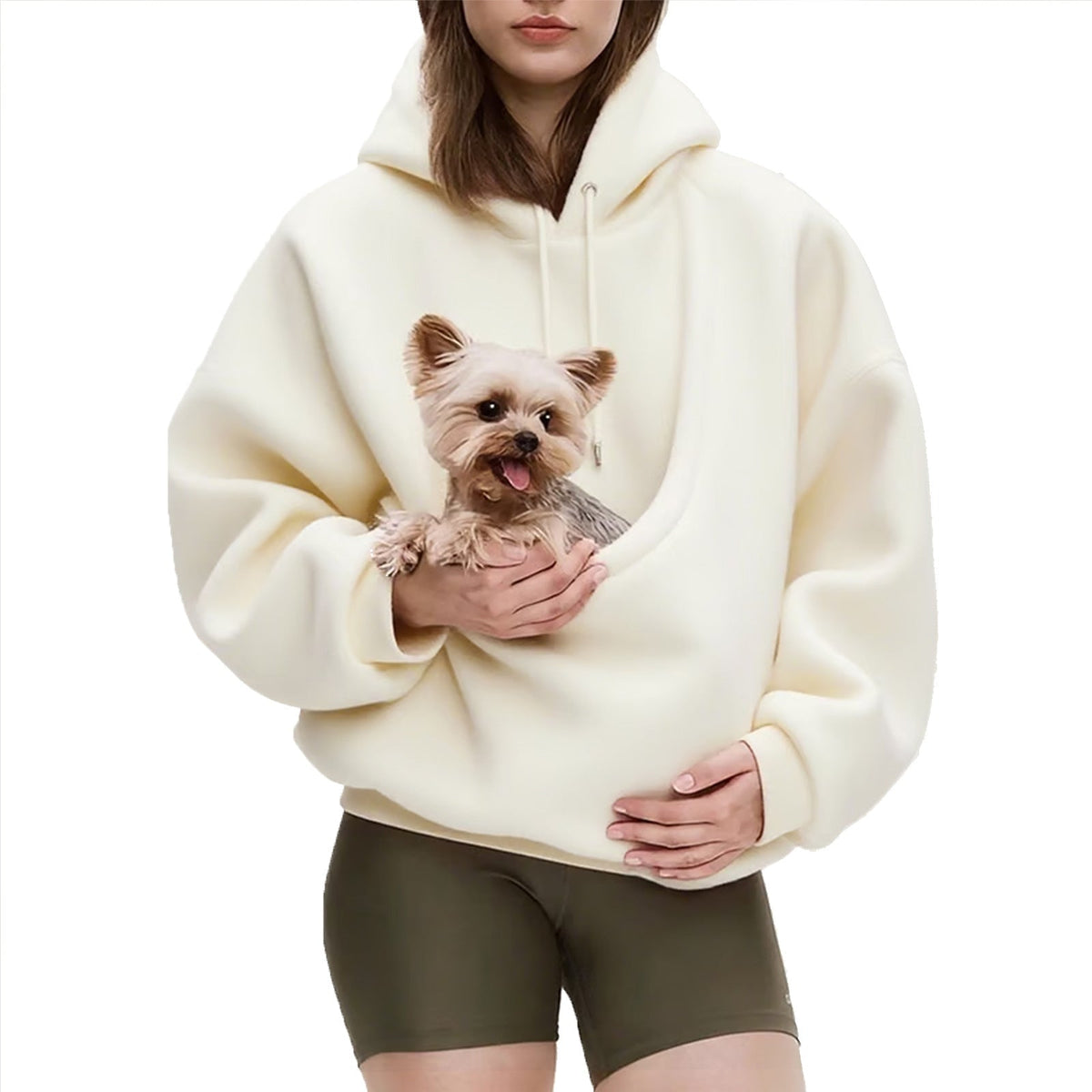 Women's Comfy Hoodie with Spacious Pet Holding Pocket - 4 - London-stylehouse.com