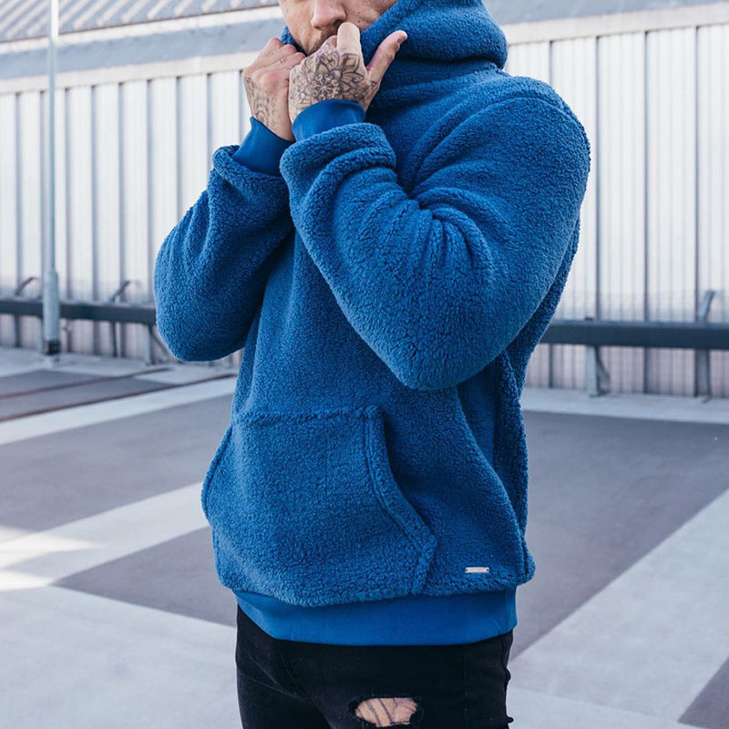 Men's Relaxed Fit Hoodie with Generous Front Pocket and Long Sleeves - 1 - London-stylehouse.com