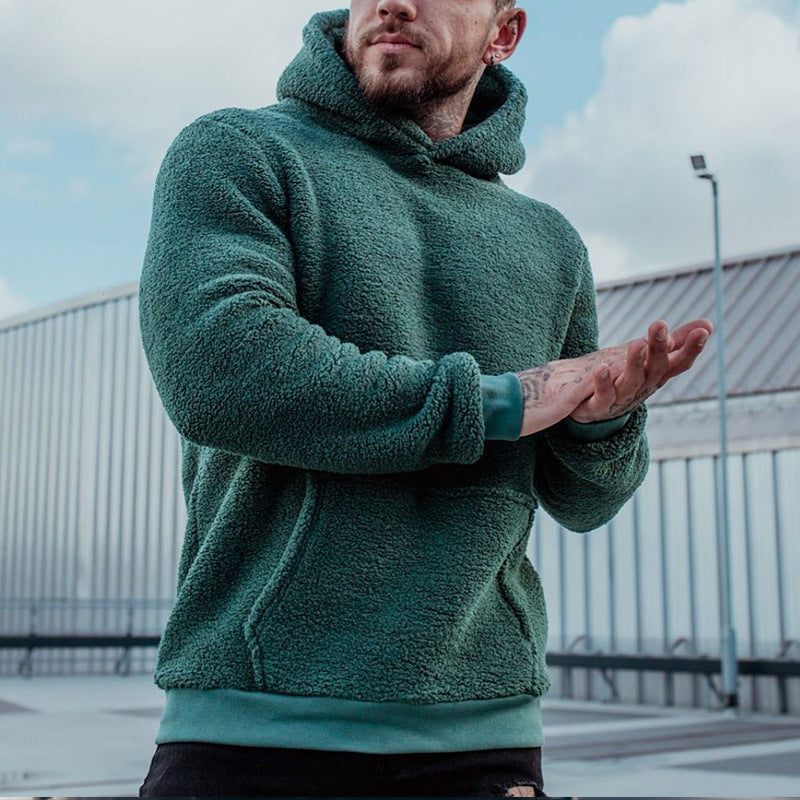 Men's Relaxed Fit Hoodie with Generous Front Pocket and Long Sleeves - 2 - London-stylehouse.com