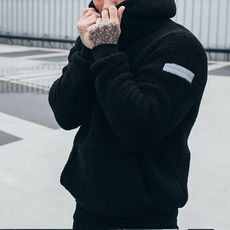 Men's Relaxed Fit Hoodie with Generous Front Pocket and Long Sleeves - 3 - London-stylehouse.com