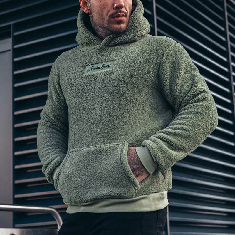 Men's Relaxed Fit Hoodie with Generous Front Pocket and Long Sleeves - 4 - London-stylehouse.com