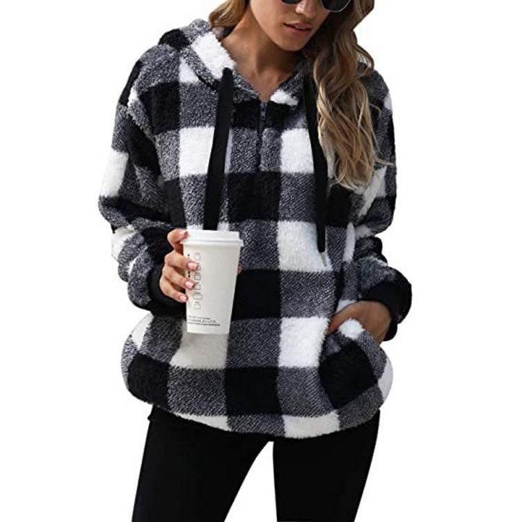 Women's Casual Comfort Hoodie with Practical Pockets - 1 - London-stylehouse.com