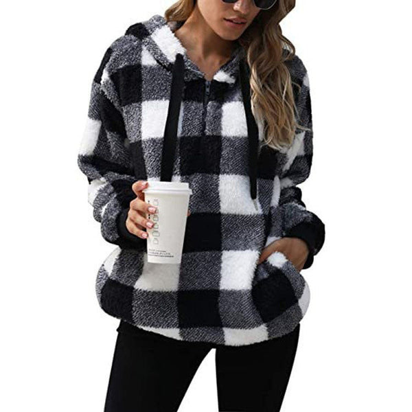 Women's Casual Comfort Hoodie with Practical Pockets - 1 - London-stylehouse.com