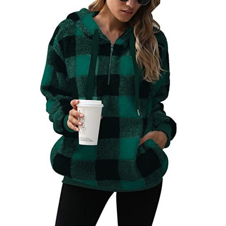 Women's Casual Comfort Hoodie with Practical Pockets - 2 - London-stylehouse.com