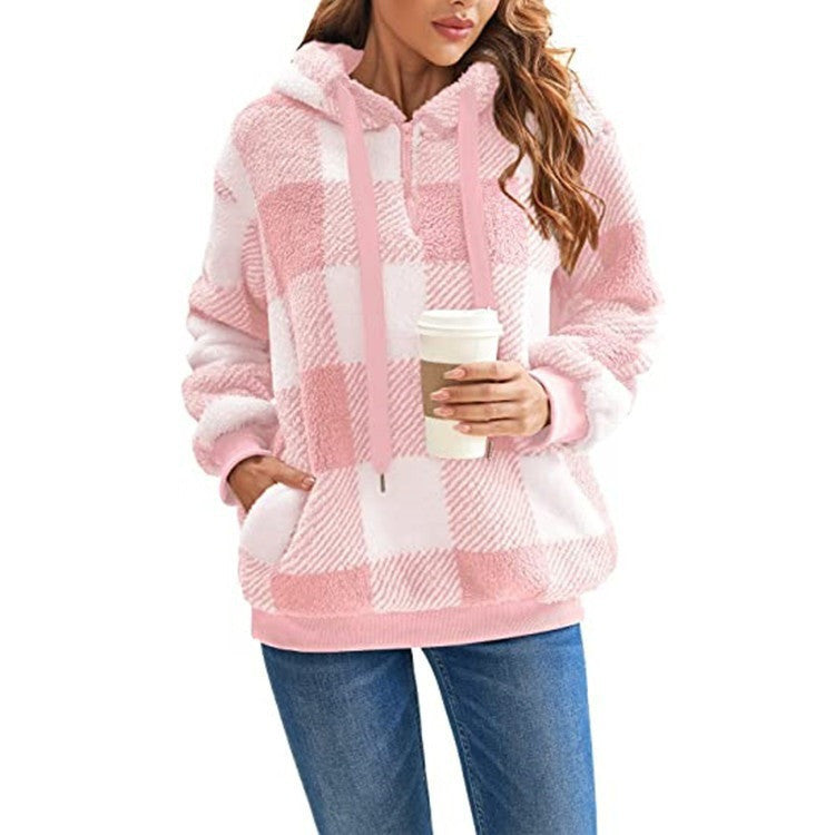 Women's Casual Comfort Hoodie with Practical Pockets - 4 - London-stylehouse.com