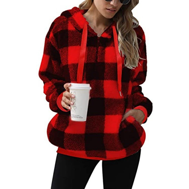 Women's Casual Comfort Hoodie with Practical Pockets - 6 - London-stylehouse.com
