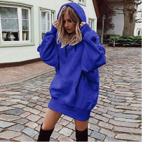 Women’s Comfy Oversized Hoodie with Practical Kangaroo Pocket - 5 - London-stylehouse.com