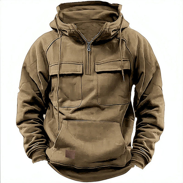 Men's Comfortable Fit Hoodie with Handy Pockets - 1 - London-stylehouse.com