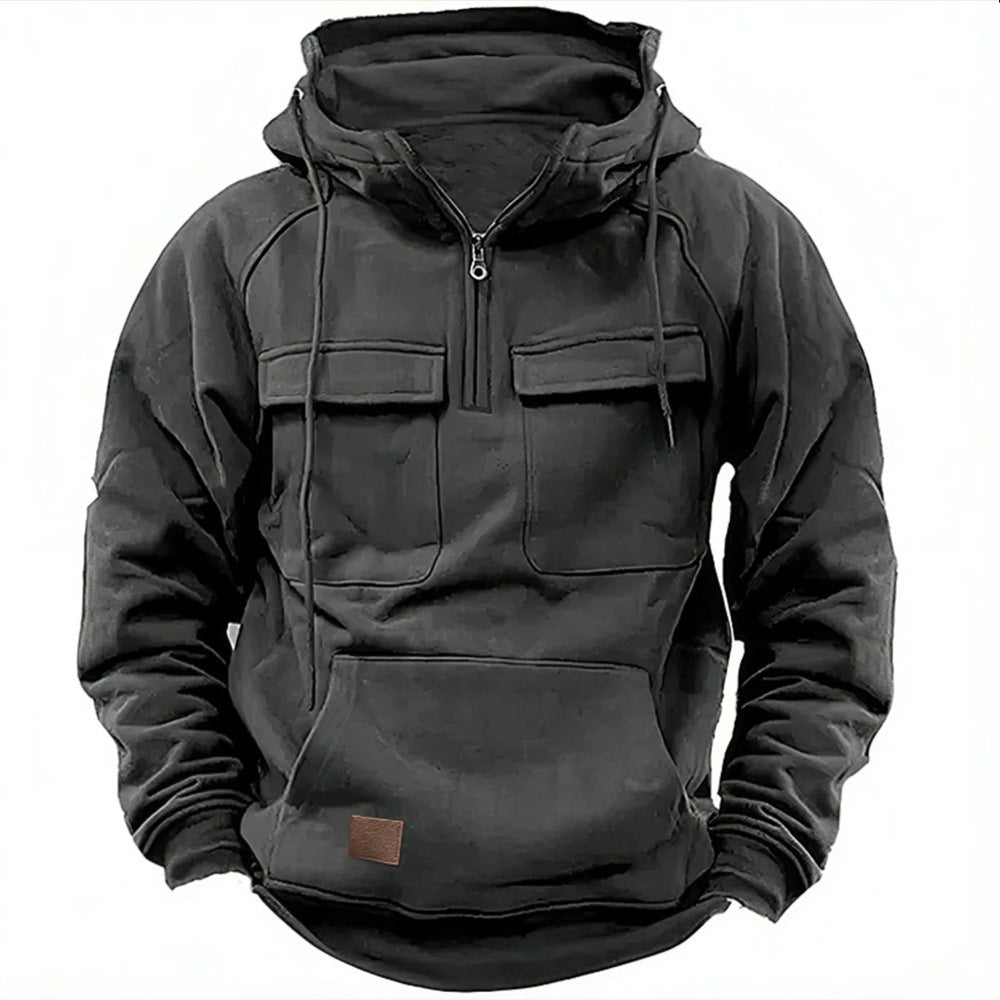 Men's Comfortable Fit Hoodie with Handy Pockets - 5 - London-stylehouse.com