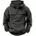 Men's Comfortable Fit Hoodie with Handy Pockets - 5 - London-stylehouse.com