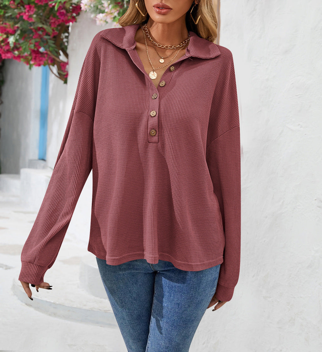 Women's Relaxed Button-Up Sweatshirt for Casual Wear - 1 - London-stylehouse.com