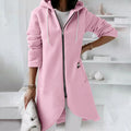 Women's Casual Zip-Up Hoodie with Pockets - 4 - London-stylehouse.com