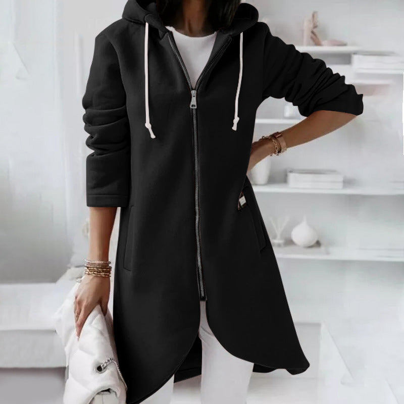 Women's Casual Zip-Up Hoodie with Pockets - 6 - London-stylehouse.com