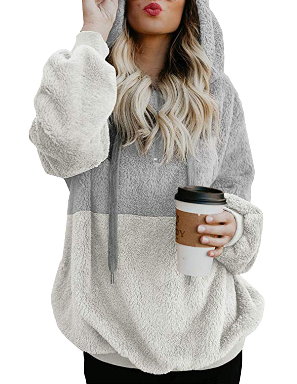 Stylish Women's Zip-Up Hoodie with Relaxed Fit - 4 - London-stylehouse.com