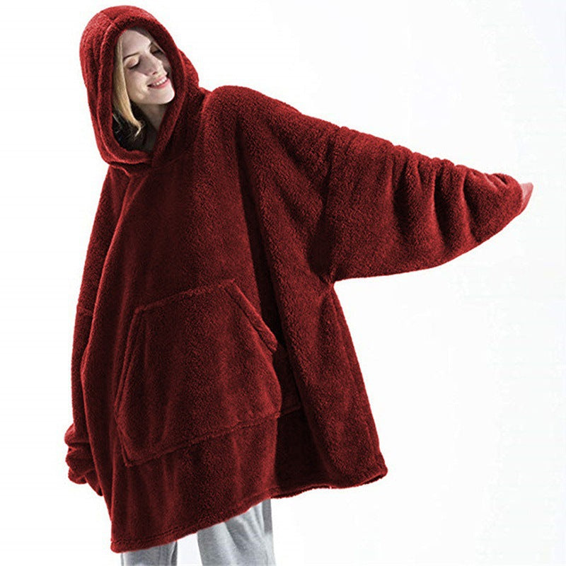 Women's Oversized Hoodie Sweatshirt with Spacious Front Pocket - 1 - London-stylehouse.com
