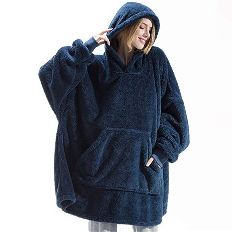 Women's Oversized Hoodie Sweatshirt with Spacious Front Pocket - 3 - London-stylehouse.com