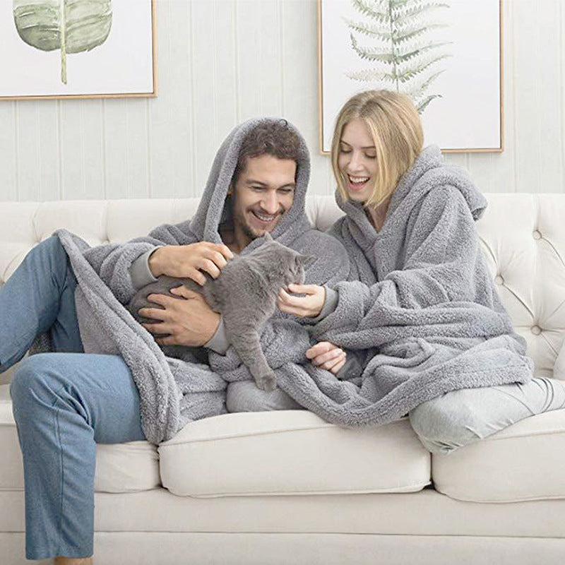 Women's Oversized Hoodie Sweatshirt with Spacious Front Pocket - 5 - London-stylehouse.com