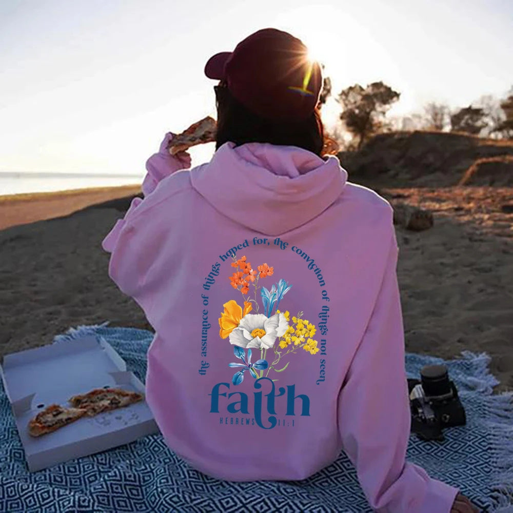 Floral-Patterned Women's Relaxed Fit Hoodie for Casual Comfort - 10 - London-stylehouse.com