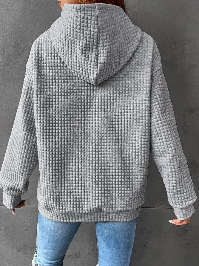 Women's Casual Fit Hoodie with Convenient Front Pocket - 5 - London-stylehouse.com