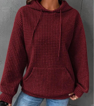 Women's Casual Fit Hoodie with Convenient Front Pocket - 8 - London-stylehouse.com