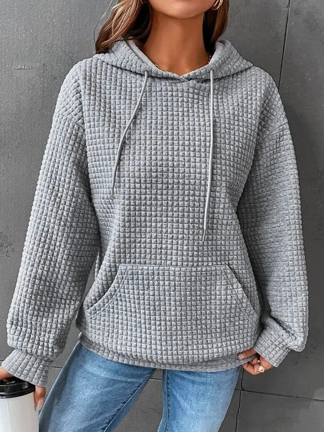 Women's Casual Fit Hoodie with Convenient Front Pocket - 9 - London-stylehouse.com