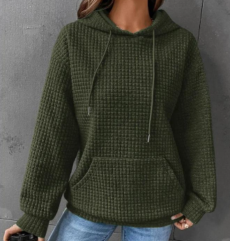 Women's Casual Fit Hoodie with Convenient Front Pocket - 10 - London-stylehouse.com